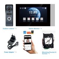 TEKPC WİFİ 2 TEL TUYA-SMART LİFE 7 INCH AKILLI İNTERKOM VİLLA SETİ FAHRDS71+FHV1-2W ZİL - 5